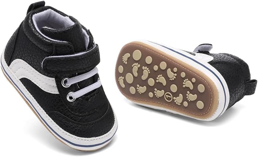 Clowora Baby Boys Girls Shoes Non-Slip Rubber Sole Sneakers Infant First - Image 7