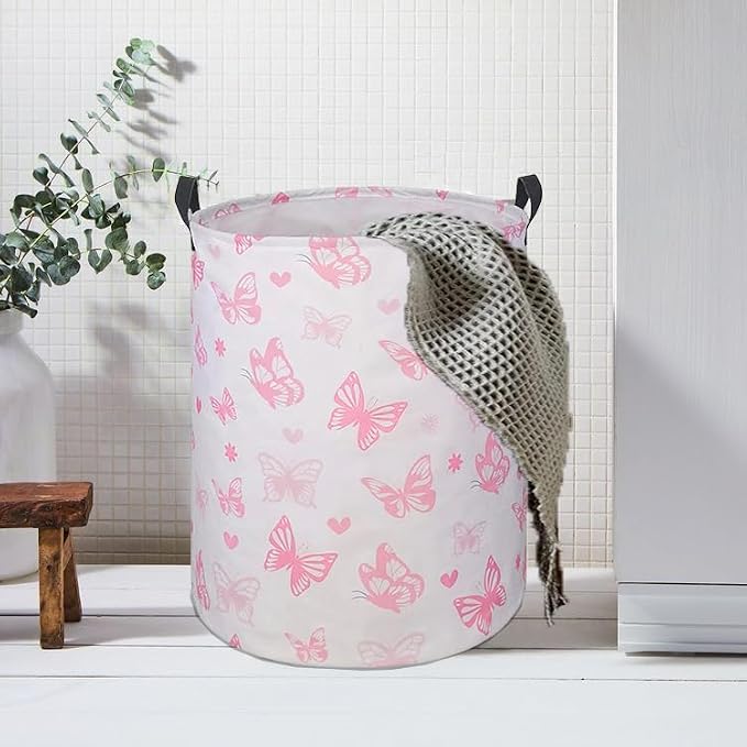 Round Laundry Hamper Storage Basket Laundry Organizer Hamper Storage Bins - Image 6