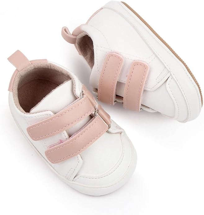 LONSOEN Baby Girls Boys Loafers Prewalker Dress Crib Shoes - Image 3