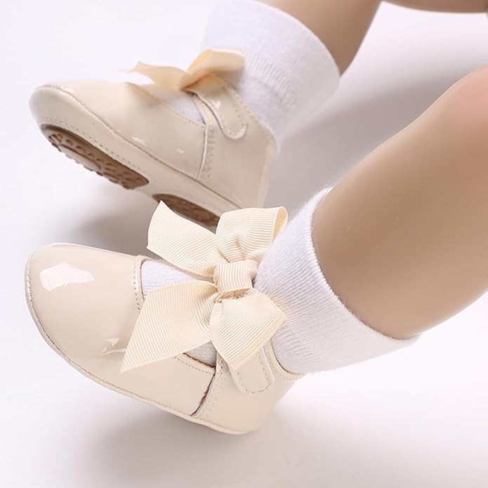 COSANKIM Baby Girls Mary Jane Flats Shoes Anti-Slip Rubber Sole Infant Toddler - Image 2