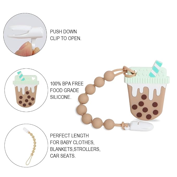 Baby Teething Toys, Food Grade Silicone Teether - Image 2