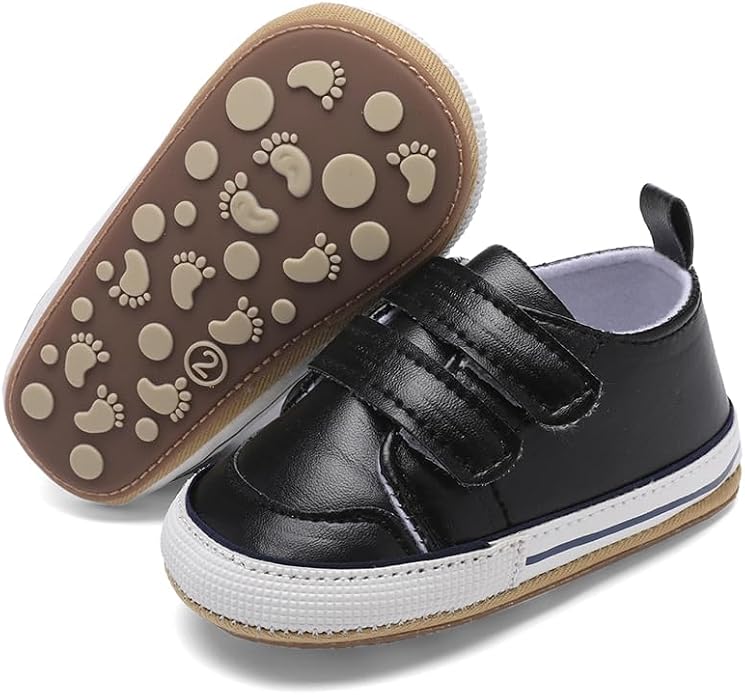 Clowora Baby Boys Girls Shoes Non-Slip Rubber Sole Sneakers Infant First by Clowora