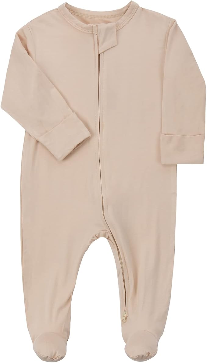 Aablexema Baby Zipper Pajamas Bamboo Rayon - Image 2
