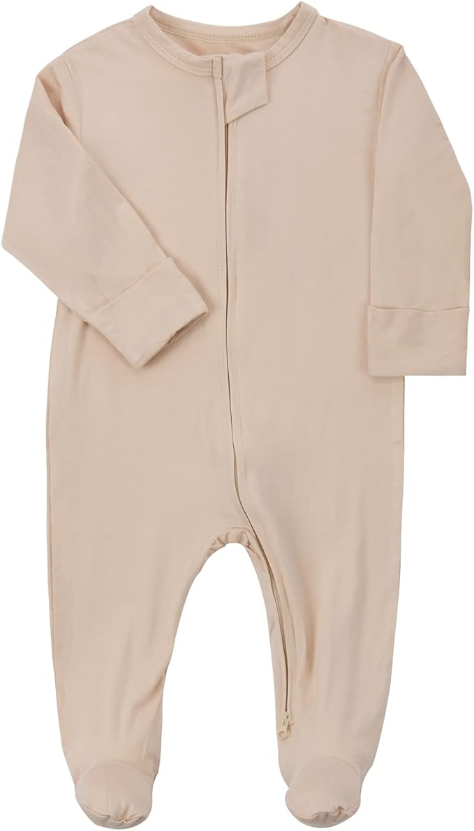 Aablexema Baby Zipper Pajamas Bamboo Rayon - Image 2