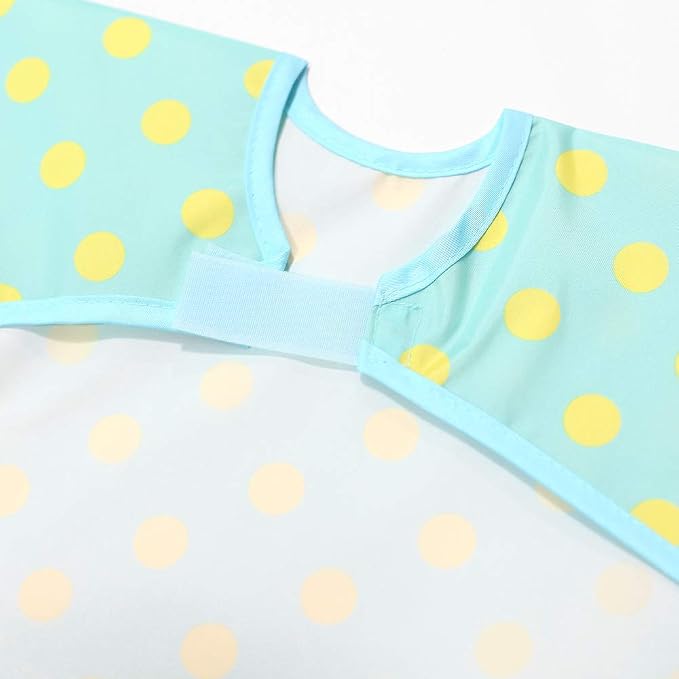 Long Sleeve Waterproof Bib for Toddlers – Feeding Smock for Baby Mealtime - Image 3