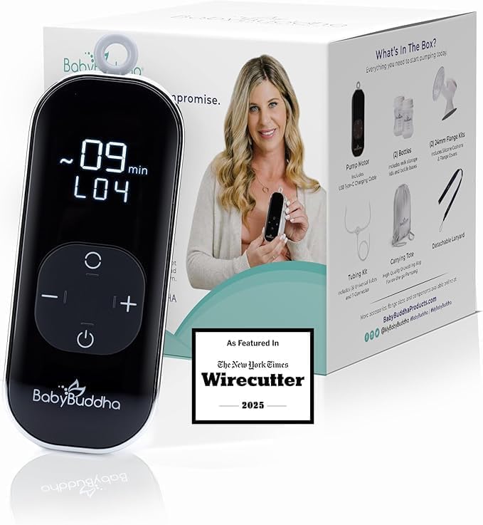 BabyBuddha Breast Pump 2.0, Wearable Electric Breastfeeding Pump by BabyBuddha