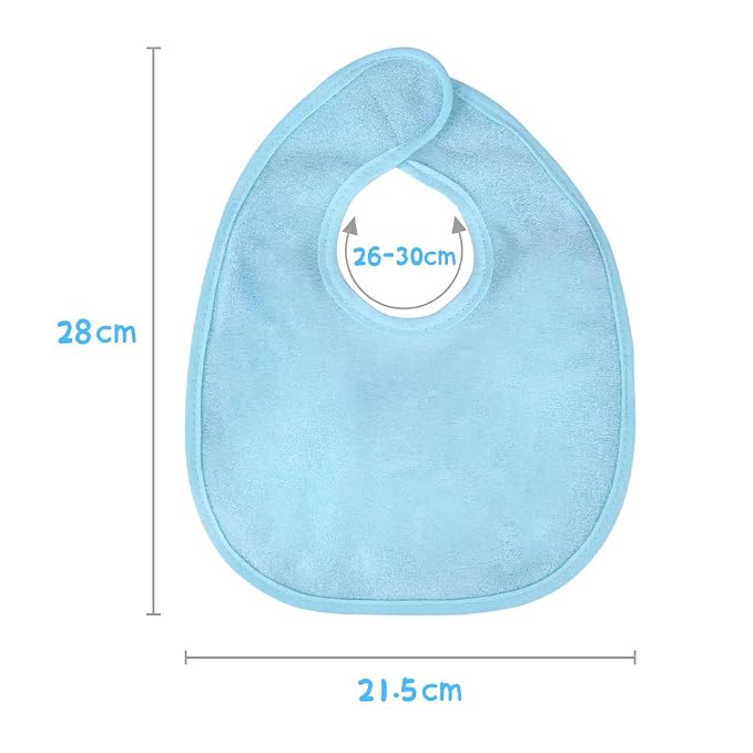 Vicloon Baby Bibs, Baby Bibs for Girls & Boys, Terry Drool Cotton Bibs - Image 3