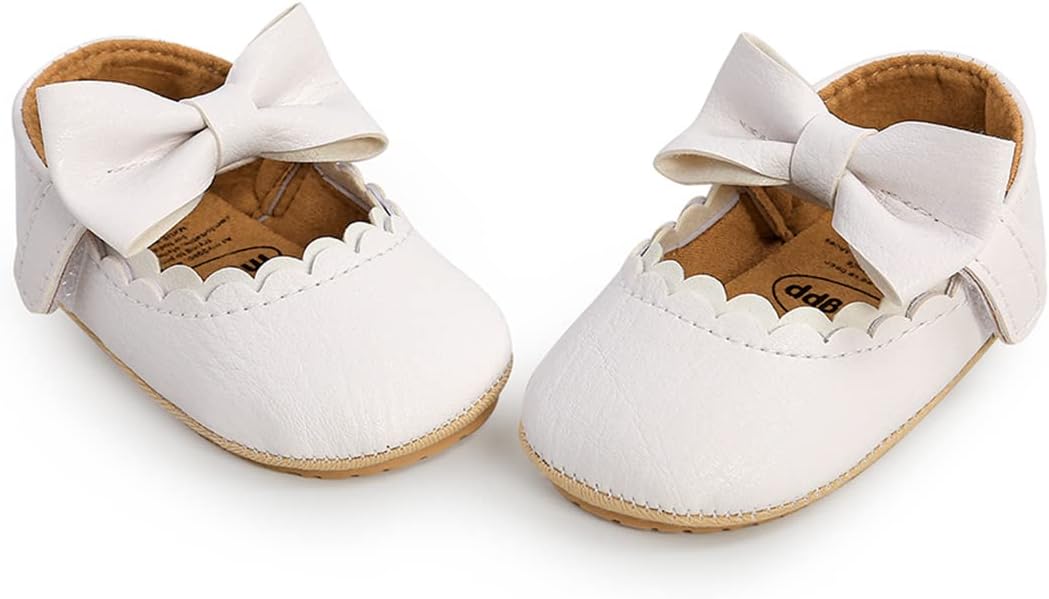 COSANKIM Baby Girls Mary Jane Flats Shoes Anti-Slip Rubber Sole Infant Toddler - Image 4