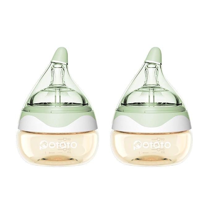 Breast Milk Baby Bottles for Newborn Baby PPSU Anti Colic Infant Bottles Wide by POTATO