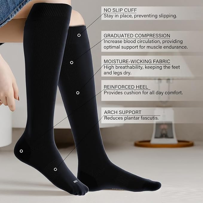 LEVSOX Viscose Made from Bamboo Compression Socks - Image 2