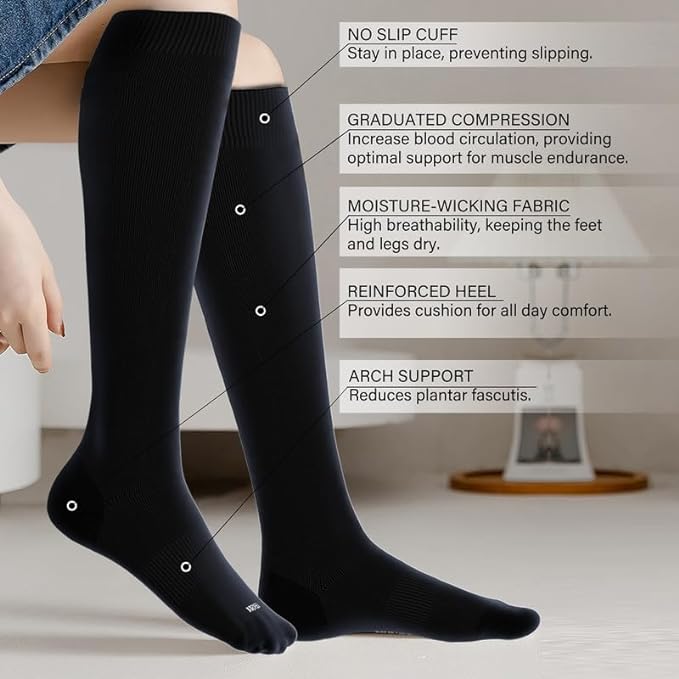 LEVSOX Viscose Made from Bamboo Compression Socks - Image 2