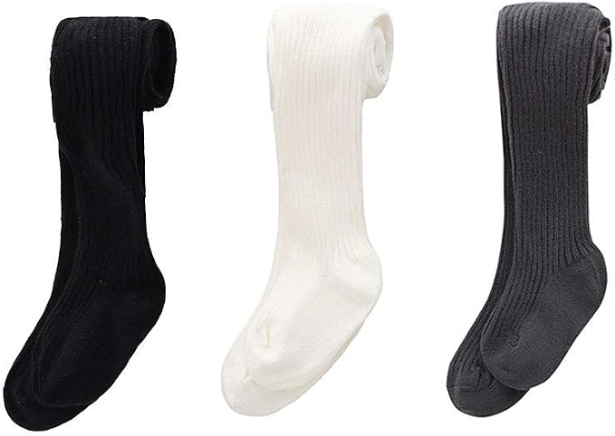 CECORC Baby Girls Tights Toddler Cable Knit Leggings Thick Cotton Infant - Image 7