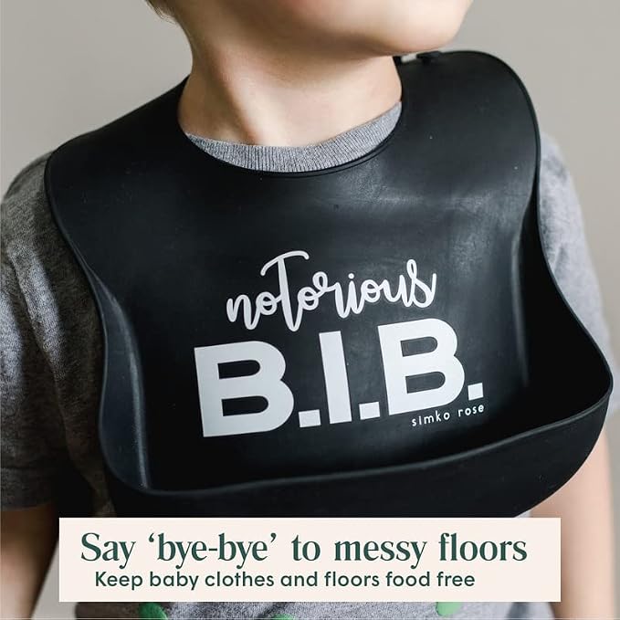 Simka Rose Silicone Baby Bibs - Image 2
