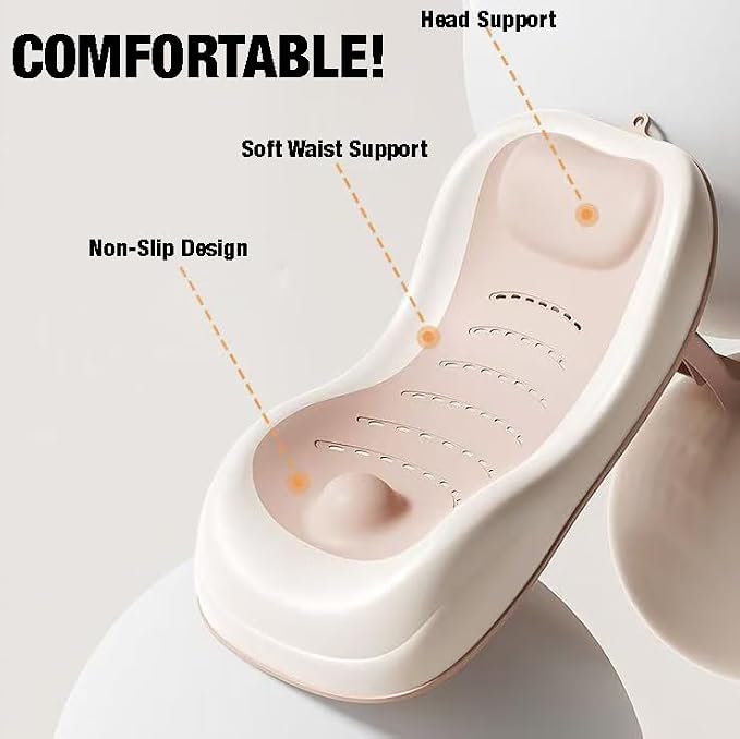 PandaEar Baby Bath Support, Foldable Infant Bathtub - Image 2