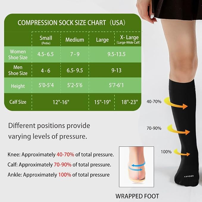 LEVSOX Viscose Made from Bamboo Compression Socks - Image 5