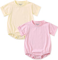 Jimonda Baby Bubble Romper Boy Girl Solid Color T-Shirt Outfits Short Sleeve by JimondaBaby