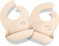 APLAINR Baby Sign Language Bib, Silicone Baby Bibs, ASL Graphics, Food Catcher by APLAINR