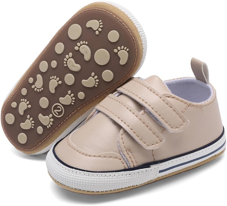 Clowora Baby Boys Girls Shoes Non-Slip Rubber Sole Sneakers Infant First by Clowora