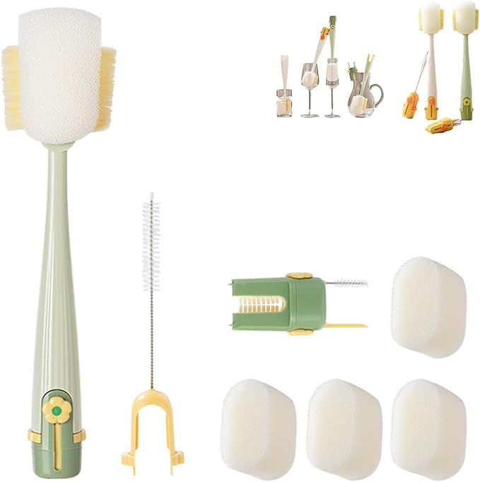 5 in 1 Bottle Cleaning Brush Set, Water Bottle Cleaner Brush, Straw Cleaner by Unknown