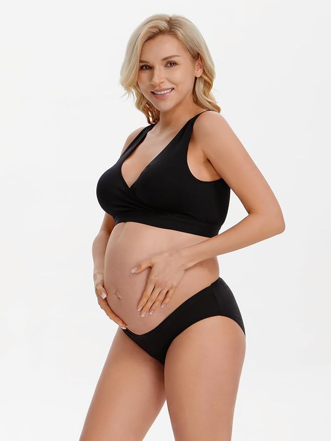 Angelhood 6 Pack Womens Cotton Maternity Underwear, Healthy Maternity Pregnancy - Image 3