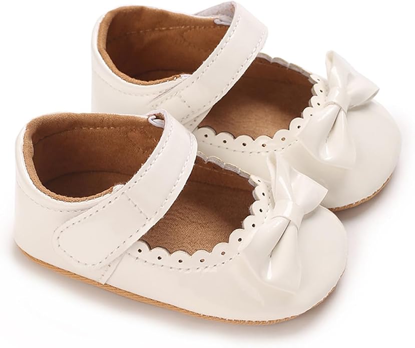 COSANKIM Baby Girls Mary Jane Flats Shoes Anti-Slip Rubber Sole Infant Toddler - Image 4