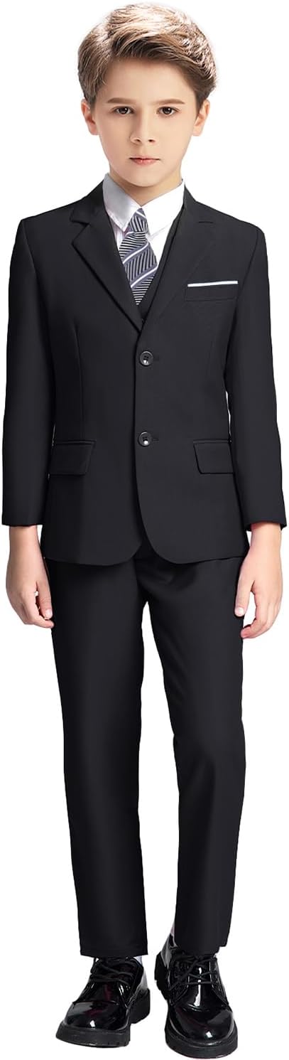 Boys Suit for Kids Tuxedo Suits for Wedding Formal Suit Set Toddler Boy Dress - Image 2