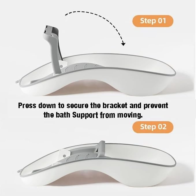 PandaEar Baby Bath Support, Foldable Infant Bathtub - Image 4