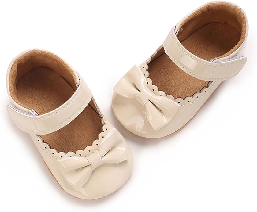 COSANKIM Baby Girls Mary Jane Flats Shoes Anti-Slip Rubber Sole Infant Toddler - Image 5