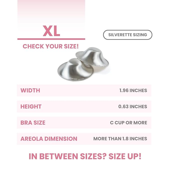 SILVERETTE® The Original Silver Nursing Cups, Nipple Covers - Image 7