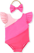 Toddler Girl Baby Ruffles Mermaid Fish Scale Swimsuit One Piece Swimwear by Hiha