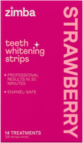 Zimba Strawberry Flavored Teeth Whitening Strips | Vegan, Enamel Safe Hydrogen by ZimbaWhitening