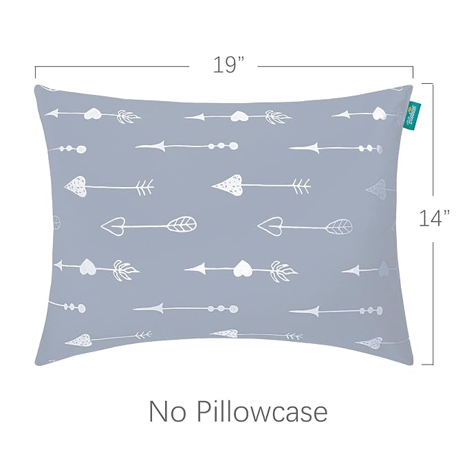 Toddler Pillow for Sleeping, Kid Pillow 14" x 19" for Small Travel Bed - Image 4