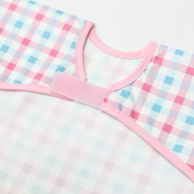 Short Sleeve Waterproof Bib for Toddlers – Feeding Apron for Mealtime, - Image 3