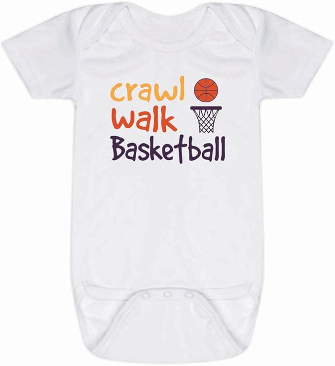 ChalkTalkSPORTS Basketball Baby & Infant One Piece | Basketball Theme Bodysuits by ChalkTalkSPORTS