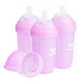 Herobility Double Anti-Colic Baby Bottles – 8.5 fl oz/240ml – 3-Pack – Purple by Herobility