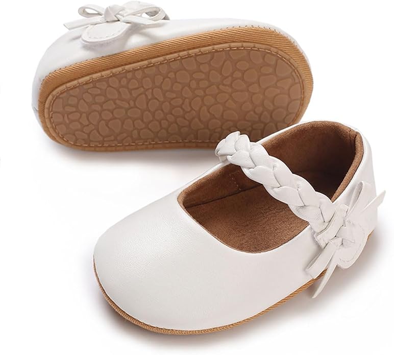 COSANKIM Baby Girls Mary Jane Flats Shoes Anti-Slip Rubber Sole Infant Toddler - Image 6