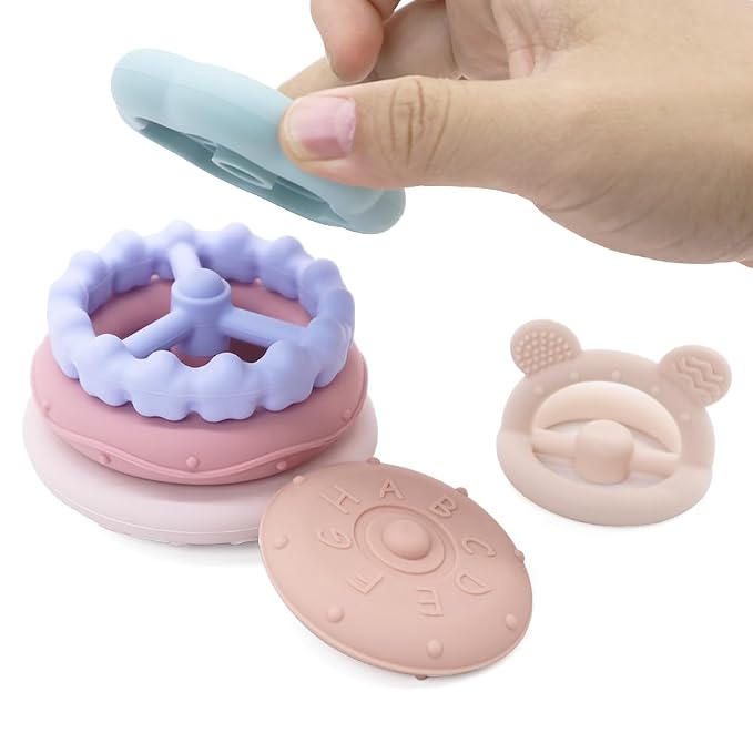 Baby Bear Teething & Stacking Toy Set - Image 3