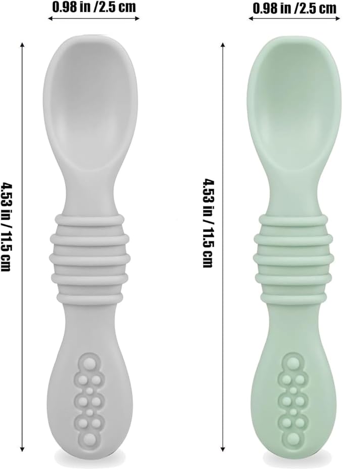PandaEar Silicone Baby Feeding Set| 2 Pack Silicone Divided Suction Plate - Image 5