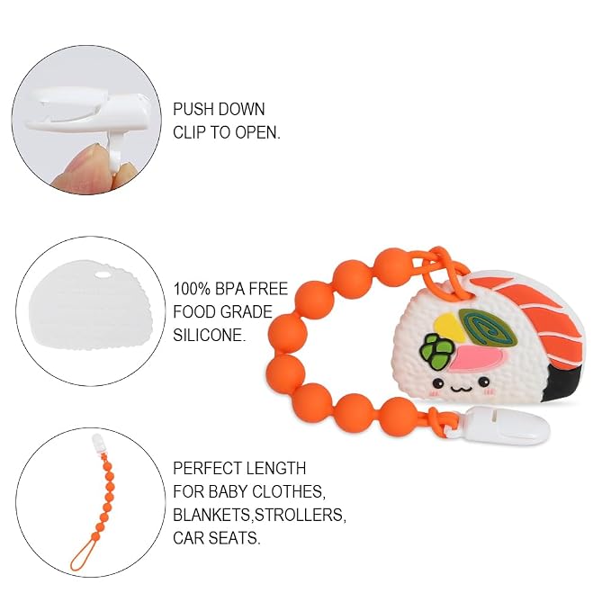 Baby Teething Toys, Food Grade Silicone Teether - Image 2