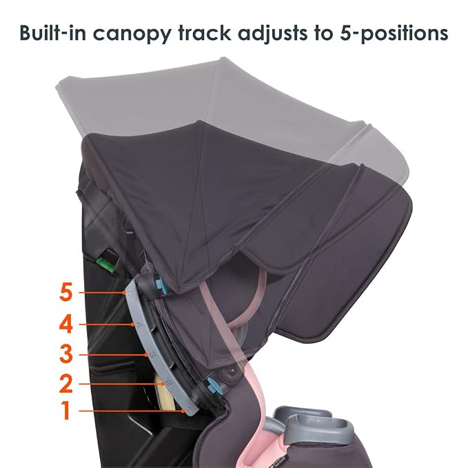 Baby Trend Cover Me™ 4-in-1 Convertible Car Seat, Quartz Pink - Image 2