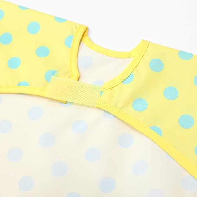 Long Sleeve Waterproof Bib for Toddlers – Feeding Smock for Baby Mealtime - Image 3