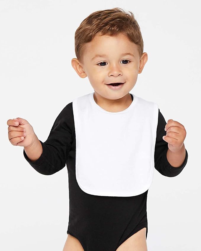 World's Coolest Kid Funny Cute Humor Infant Premium Jersey Baby Bib - Image 5