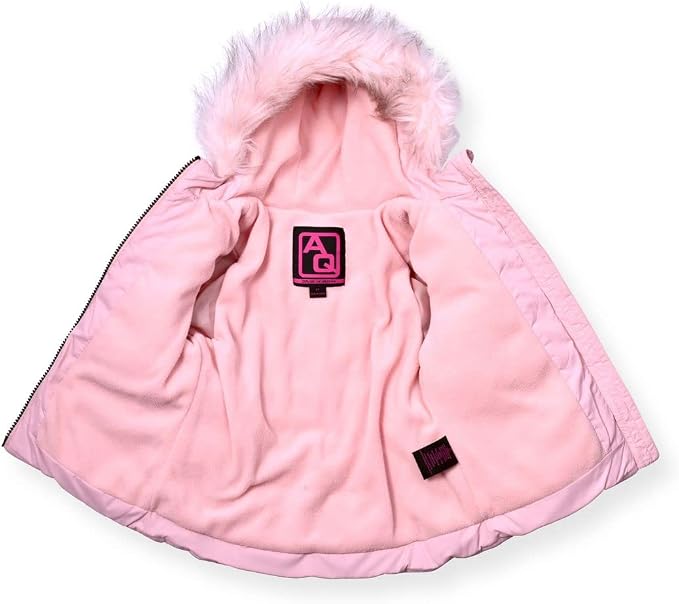 Arctic Quest Little Girls Bib Snow Pants and Ski Jacket Water-Resistant Snowsuit - Image 3