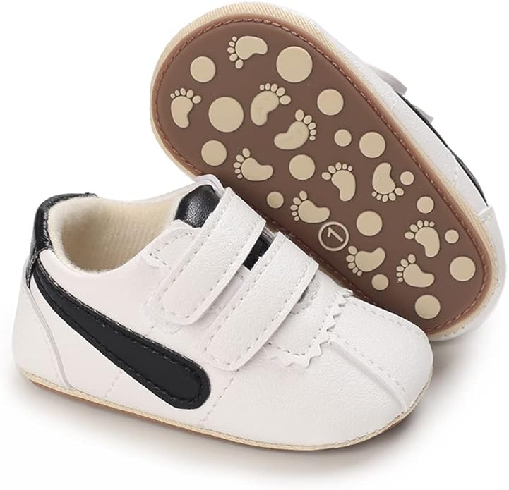 Clowora Baby Boys Girls Shoes Non-Slip Rubber Sole Sneakers Infant First by Clowora