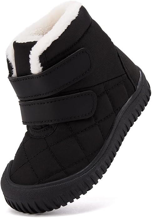 BMCiTYBM Toddler Baby Snow Boots Winter Shoes Boys Girls Cold Weather Baby Faux - Image 3
