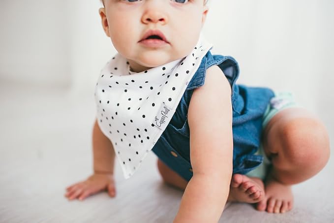 Copper Pearl 4 Pack Soft Cotton Baby Bibs - Image 4