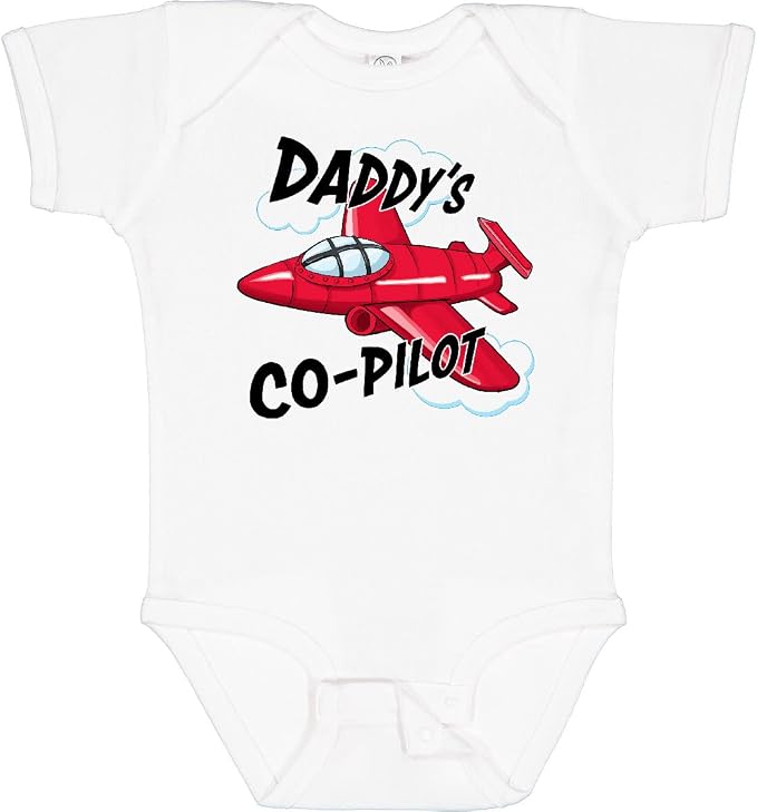 inktastic Daddys Co-Pilot for Fathers Day Baby Bodysuit by Inktastic