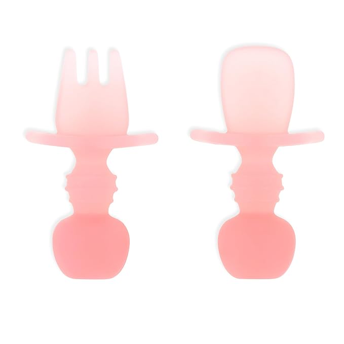 Bumkins Baby Utensils Set, Chewtensils Silicone Spoons by Bumkins