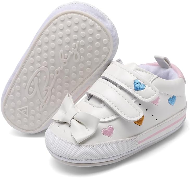 Clowora Baby Boys Girls Shoes Non-Slip Rubber Sole Sneakers Infant First by Clowora