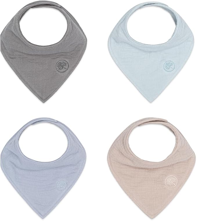 Parker Baby Muslin Bandana Drool Bibs | 100% Soft Muslin Cotton, Absorbent & by ParkerBabyCo